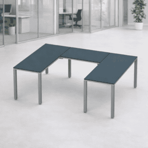 Mesa de oficina moderna y funcional para ambientes laborales.