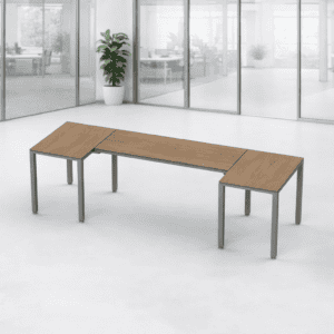 Mesa de oficina moderna y funcional para ambientes laborales.
