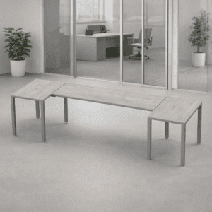 Banco de oficina en un entorno profesional y elegante, ideal para salas de espera o áreas comunes.