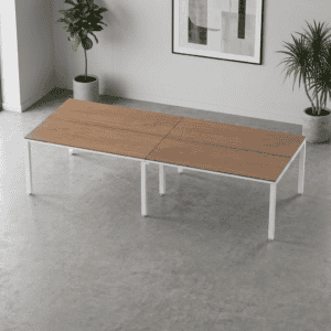 Mesa de oficina moderna y funcional para espacios de trabajo.