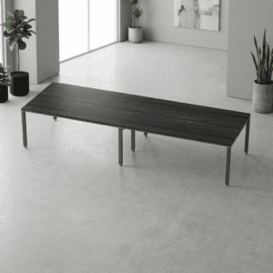 Mesa de oficina moderna y elegante para espacios de trabajo.