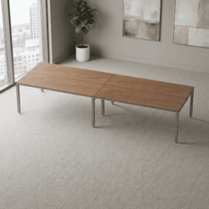Mesa de oficina moderna y funcional para espacios de trabajo.