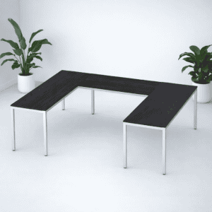 Mesa de oficina moderna y funcional para espacios de trabajo.