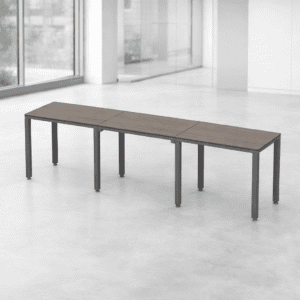 Mesa de oficina moderna y funcional para espacios de trabajo.