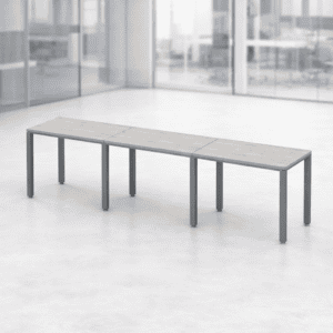 Mesa de oficina moderna y funcional para espacios de trabajo.