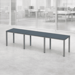 Mesa de oficina modular para espacios de trabajo colaborativos y modernos.