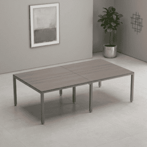 Mesa de oficina moderna y funcional para espacios de trabajo.
