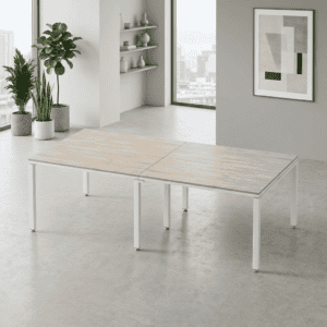Mesa de oficina moderna y funcional para espacios de trabajo elegantes y eficientes.