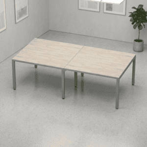 Mesa de oficina moderna y funcional para espacios de trabajo.