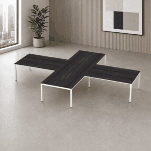 Escritorio en X Billydesk 480x360cm - Anahuac-blanco