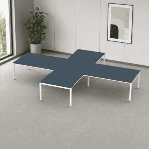 Escritorio en X Billydesk 480x360cm - Oxford-blanco