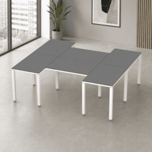 Escritorio en H Billydesk 180x210cm - Oxford-blanco