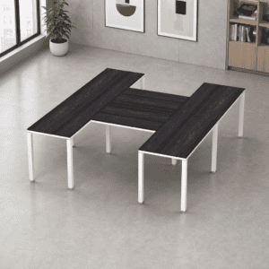 Escritorio en H Billydesk 240x210cm - Anahuac-blanco