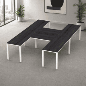 Escritorio en H Billydesk 300x210cm - Anahuac-blanco