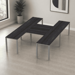 Escritorio en H Billydesk 300x210cm - Anáhuac-oxford