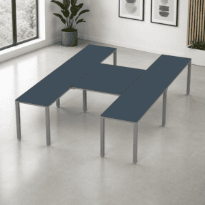 Escritorio en H Billydesk 300x210cm - Zafiro-oxford