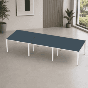 Mesa de oficina moderna y funcional para espacios de trabajo.