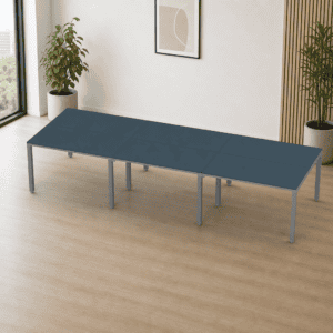 Mesa de oficina moderna y funcional para espacios de trabajo.