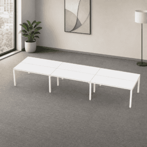 Sala de Juntas 14 personas Billydesk 450x120cm - Blanco-blanco