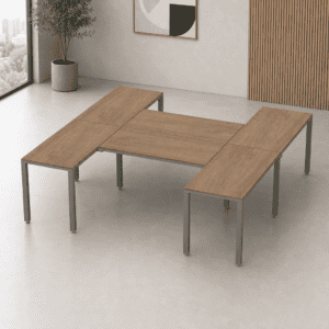 Escritorio en H Billydesk 240x240cm - Monarca-Oxford