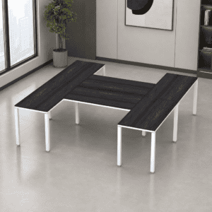 Escritorio en H Billydesk 300x240cm - Anahuac-Blanco