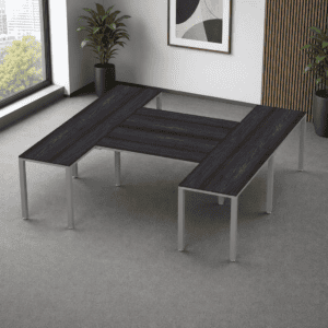 Escritorio en H Billydesk 300x240cm - Anáhuac-oxford
