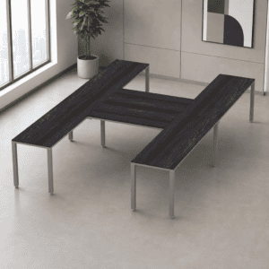 Escritorio onfiguración en H Billydesk 360x240cm - Anáhuac-Oxford