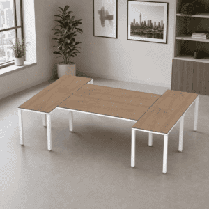 Escritorio en H Billydesk 180x270cm - Monarca-Blanco