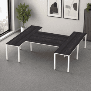 Escritorio en H Billydesk 240x270cm - Anahuac-Blanco