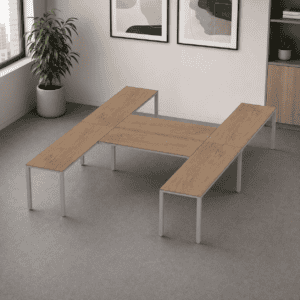 Escritorio en H Billydesk 360x270cm - Monarca-Oxford