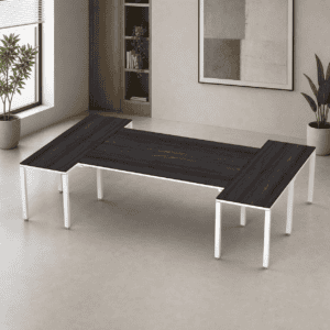 Escritorio en H Billydesk 180x300cm - Anahuac-Blanco