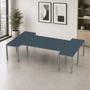 Escritorio en H Billydesk 180x300cm - Zafiro-oxford