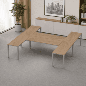 Escritorio en H Billydesk 300x300cm - Monarca-Oxford