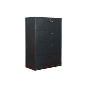 Archivero Horizontal 4 Gavetas MC Desarmado (Negro)