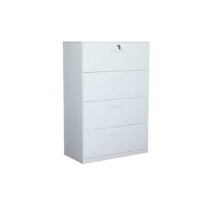 Archivero Horizontal 4 Gavetas MC Desarmado (Blanco Ostión)